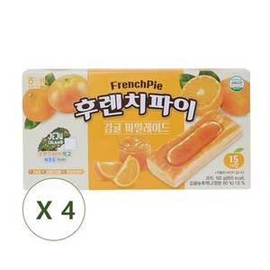 후렌치파이 감귤 마멀레이드 15p, 192g, 4개