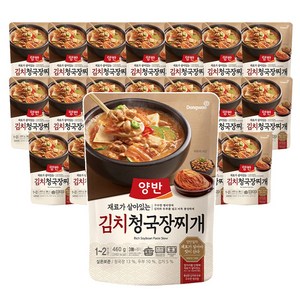 양반 김치 청국장찌개, 460g, 20개