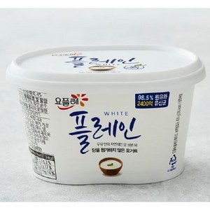 요플레 플레인 화이트, 900g, 3개