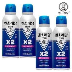 멘소래담 딥앤쿨 에어로솔 스프레이파스 150ml, 1개입, 4개