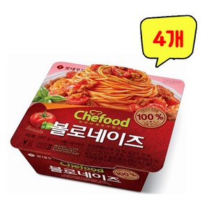 쉐푸드 볼로네이즈 스파게티, 220g, 4개