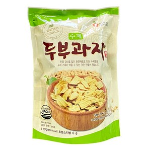 두호식품 수제 두부 저칼로리 살안찌는 다이어트 간식 과자 110g, 1개