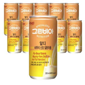 그린비아 알디 200ml x 10캔/비투석 신장질환자용, 10개