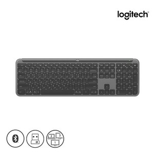 로지텍 SIGNATURE SLIM K950 무선 멀티 디바이스 팬터그래프 키보드, 0 (국내정품)블랙, 0 (국내정품)K950, 제조사축