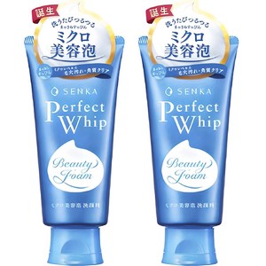 센카 퍼펙트 휩 페이셜 워시 클렌징 폼, 120g, 2개