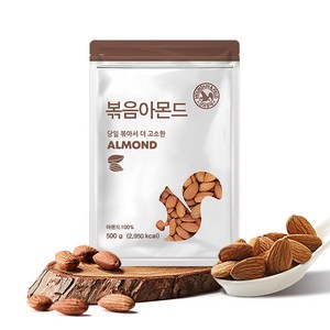 산과들에 24년산 햇 견과류 볶음아몬드, 500g, 3개