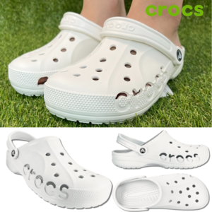 [국내매장판/AS가능] CROCS 크록스 남녀공용 여름 클로그 슬리퍼 화이트 샌들 신발 BYG001