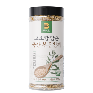 [국산 100%] 비이츠 고소함 담은 국산 볶음참깨, 1개, 200g