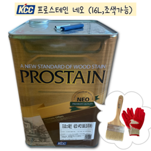 바름쏭 KCC 프로스테인네오 방부목 원목 데크 우드스테인 오일스테인 16L 투명외 21색상, PC100(투명), 1개