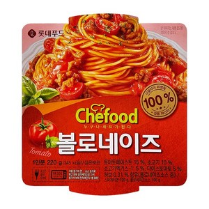 Chefood 볼로네이즈 스파게티 220gx6, 220g, 6개