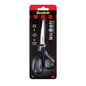 3M 스카치 사무용 가위 7인치 17.8cm, 단품, 1개