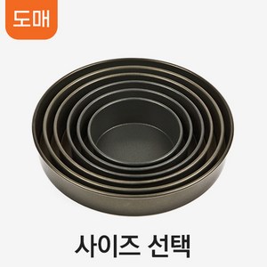 [도매]구떼글라스 원형팬 높이4.5cm 사이즈선택 x 5개묶음, 미니, 5개