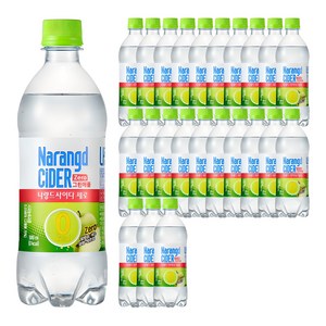 나랑드사이다 그린애플 제로, 500ml, 24개