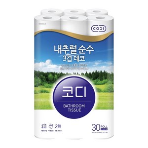 코디 내추럴 순수3겹데코 20m*30롤, 1개, 30개입