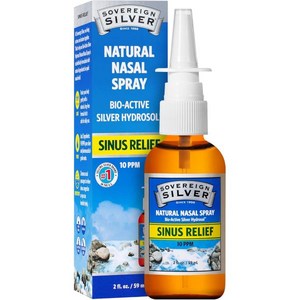 Soveeign Silve Bio-Active Colloidal Silve Hydosol fo Immune Suppot - 10ppm - 2oz - Nasal Spay, 2 Fl Oz (Pack of 1), 1개, 59ml