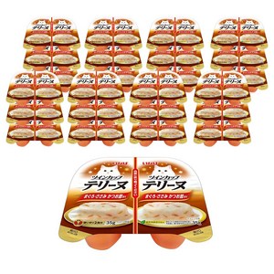 이나바 트윈컵 테린, 참치 + 닭가슴살 + 가다랑어포 혼합맛, 35g, 24개