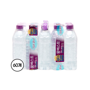 몽베스트 위드어스 무라벨 생수, 500ml, 60개