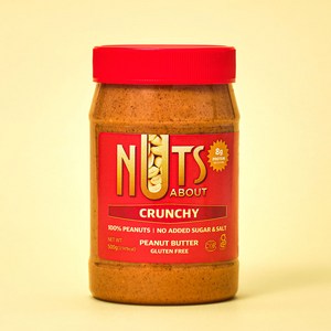넛츠어바웃 100% 땅콩버터 크런치, 1개, 500g