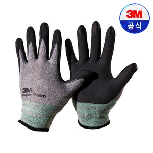 3M 슈퍼 폼 컴포트 그립 코팅 터치 장갑, 5개, XL