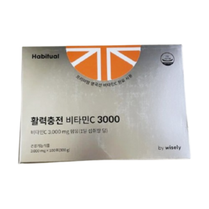 1개 해비추얼 와이즐리 활력충전 영국산 비타민C 3000mg, 100회분