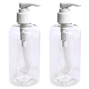 TRAVEL BUDDY 화장품 로션펌프 R용기 공병 300ml BK-3, 2개