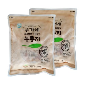 구가네식품 황금햅쌀 가마솥맛 누룽지 1kg, 2개