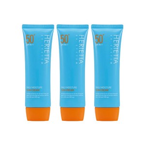 3개)헤리에타 데일리 모이스처 선크림70g SPF50+ PA+++, 3개, 70g