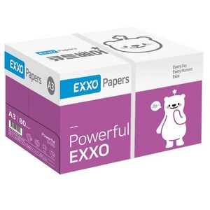 엑소 큐트베어 A3 복사용지(A3용지) 80g 2500매 1BOX, 단일옵션