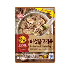 오뚜기 오즈키친 버섯불고기죽, 450g, 6개