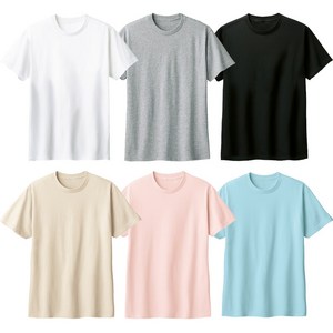 러비뉴 빅사이즈 오버핏 남녀공용 커플 가족 17수 순면 데일리 반팔 티셔츠 (S~3XL)