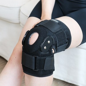 혁선생 의료용 무릎보호대 무릎 지지대 아대 Knee H-03, Fee M~XL(18.5x25.5cm), 1개, Black