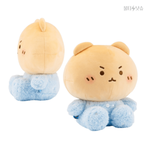 망그러진곰 굿즈 귀여운 곰 캐릭터 시팅 인형 소형 20cm, 1개