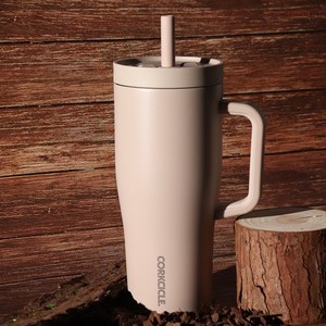 [잠금기능] 콕시클 크루저 cuise 빨대 텀블러 손잡이 대용량 22oz, 1개, 650ml, Deset