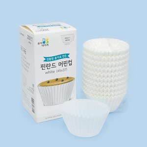 유산지 머핀컵 45mm 유산지컵 베이킹컵 머핀유산지, 원형-백색, 1000개