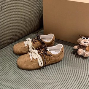 ANYOU 캐주얼 덕훈화 빈티지 플랫 애간지 슈즈 통기성 스타일리시하게 부드러움 키가 커 보이고 날씬해 보이며 다리가 길어 보이는