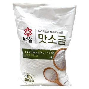 요리의 맛을 살려주는 국내산 백설 맛소금 업소용 대용량 5kg, 1개