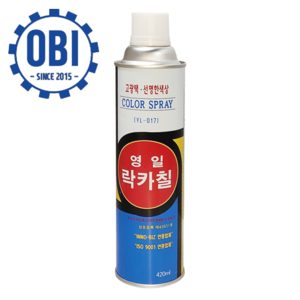 영일 락카 스프레이 420ml 27종, 백색, 1개