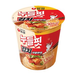 농심 누들핏 김치사발면맛 37.5g, 2개