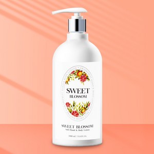 [스윗블라썸] 핸드&바디로션 자몽향 / 1000ml / 고보습 핸드&바디로션, 1개, 1L