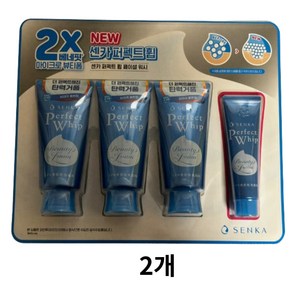 센카 퍼펙트 휩 페이셜 워시 클렌징 폼 120g 2p + 클렌징 폼 15g, 400g, 2세트