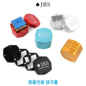 [정품인증 당구몰]JBS 4단 메탈 초크케이스 당구개인용품, 블랙