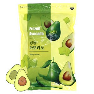 냉동 아보카도 500g, 1개