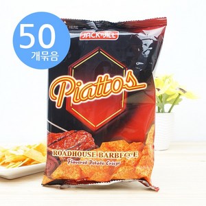 잭앤질 피아토스 바베큐맛 과자, 85g, 50개