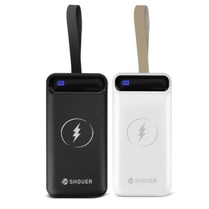 그린전산 그린전산 샤우어 퀵차지3.0+USB-PD 유무선 보조배터리 SH-W50 50000mAh