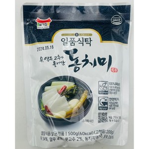 일가집 일품식탁 동치미 500g x5봉 밑반찬, 5개