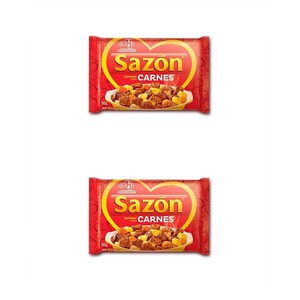 아지모토 Sazon CARNES 시즈닝 60g 2팩 Powdeed Seasoning Sazon fo Beef Vegetables Rice 2.1 oz, 2개