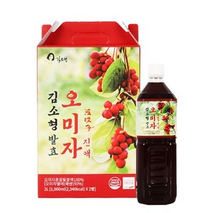 김소형 발효 오미자진액 1 000ml x 2병 1박스, 1L, 2개