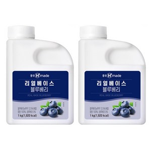 [업체발송] 흥국 리얼베이스 블루베리 1kg 2개세트, 2개