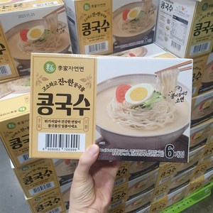 이가자연면 콩국수, 160g, 6개