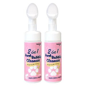 더독 2in1 풋 버블 반려동물용 클렌져, 130ml, 2개